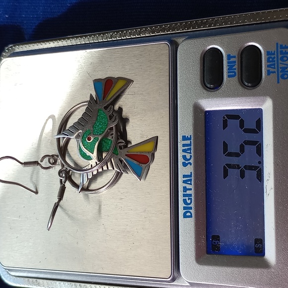 Colorful Hummingbird Dangle Earrings - Picture 9 of 9